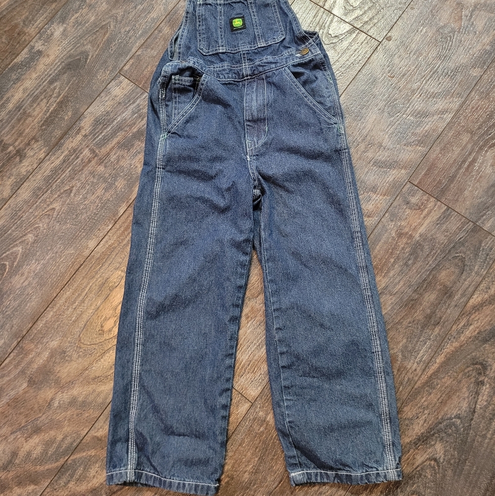 John Deere Kids' Blue Denim Overalls